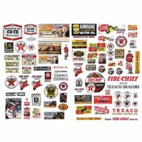 JL Innovative Design JLI484 1930-1950 Texaco Vintage Gas Station Posters & Signs