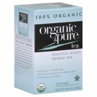 100 Organic & Pure, Tea Herbl Peacfl Nght Org, 18 Bg, (Pack Of 6)