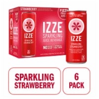IZZE No Sugar Added Strawberry Sparkling Juice Beverage Blend Perspective: Main