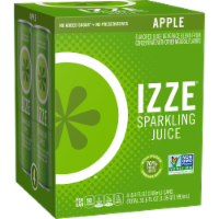 IZZE® Sparkling Juice 4 Pack Apple Flavored Juice Drink Perspective: Main