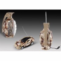AZ Trading NC33124-AZ 3 in. iBot Mini Remote Control Grenade Camouflage Car, Brown