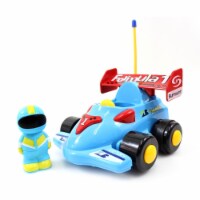 AZ Trading NC33142-AZ 4 in. Cartoon Formula Race Remote Control Car Toy for Toddlers, Blue
