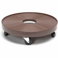 DeVault Enterprises 16 in. Plant Stand Dolly, Espresso