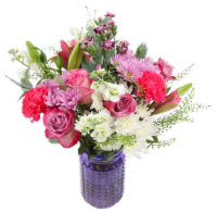 Mother's Day Mother's Love Fresh Flower Arrangement in Vase Perspective: Main