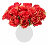 Mother's Day You Are Golden Fresh Flower Arrangement in Vase Perspective: Main