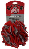 Ohio State University Fleece Ball Dog Toy Perspective: Main