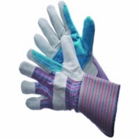 Major Gloves & Safety 30-3111-S Joint Leather Double Palm Work Gloves - Small, Pack of 6