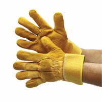 Major Gloves & Safety 30-3111-XL Joint Leather Double Palm Work Gloves - Extra Large, Pack of