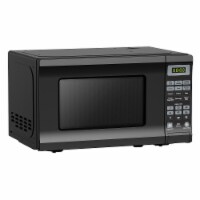 West Bend 0.7 Cu. Ft. 700 Watt Compact Kitchen Countertop Microwave Oven, Black