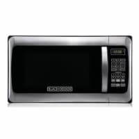 BLACK + DECKER 1000-Watt Microwave Oven - Black / Stainless Steel