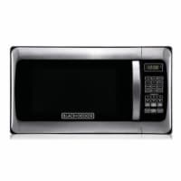 BLACK+DECKER 1.3 cu ft 1000 Watt Microwave Oven - Black Stainless Steel