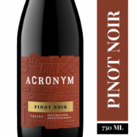 Acronym VELVET Pinot Noir Red California Wine Perspective: Main