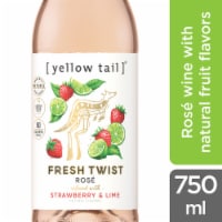 Yellow Tail Fresh Twist Strawberry And Lime Australia Flavored Wine Perspective: Main