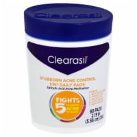 Clearasil® Stubborn Acne Control 5-In-1 Daily Facial Pads
