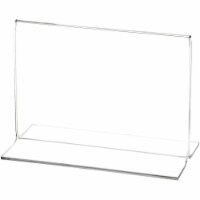 Plymor Clear Acrylic Sign Display / Literature Holder (Bottom-Load), 6 W x 4 H Perspective: Main