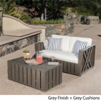 Noble House Cadence Outdoor Natural Stained  Club Chairs (Set of 2)