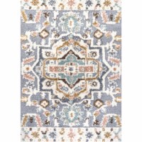 Aziza Persian Medallion High-Low Multi Area Rug