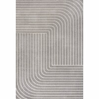 Odense Minimalist Angle Geometric Gray/Ivory Area Rug