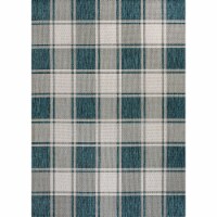 Sabine Traditional Farmhouse Bold Gingham Indoor/Outdoor Area Rug Perspective: Main