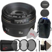 Canon Ef 50mm F/1.4 To F/22 Usm Ef-mount Lens/full-frame Format Lens Accessory Kit & Pouch