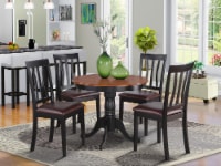ANTI5-BLK-LC 5 PC nook Dining set-small Table as well as 4 Dining Chairs