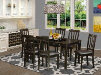 CAAN7-CAP-LC 7 PC Dining room set for 6-Dining Table and 6 Dining Chairs