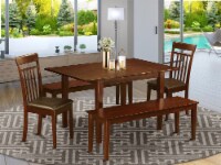 5 Pc dinette set for small spaces-Tables and 2 Dining Chairs and 2 Benches