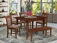 6 Pc dinette set for small spaces- Tables and 4 Dining Chairs and Bench