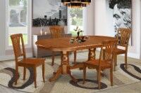 PLAV5-SBR-W 5 Pc Dining set-Dining Table plus 4 Dining Chairs