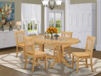 East West Furniture Vancouver 5-piece Wood Kitchen Table Set in Oak