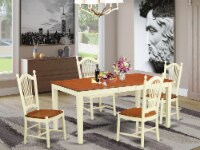 NIDO5-WHI-W 5 Pc Dining room set - Dinette Table and 4 Kitchen Dining Chairs