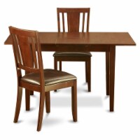 East West Furniture Norfolk 3-piece Traditional Wood Kitchen Set in Mahogany