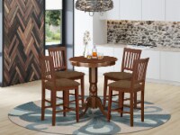 EDVN5-MAH-C 5 Pc counter height pub set - high Table and 4 Dining Chairs.