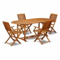 BSCM5CANA This 5 Pc Acacia Backyard Set