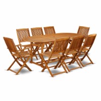 BSCM92CANA This 9 Piece Acacia Patio Set
