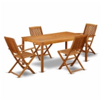 CMCM52CANA This 5 Piece Acacia Hardwood Outside patio Dining Set