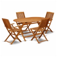 DICM52CANA This 5 Piece Acacia Hardwood Outdoor-Furniture patio Set