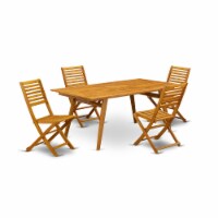 East West Furniture DEBS5CWNA 5-Piece Outdoor Coffee Table Set