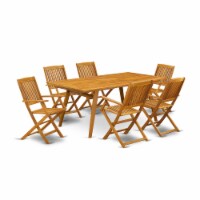 East West Furniture DECM7CANA 7-Piece Patio Set
