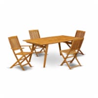 East West Furniture DECM52CANA 5-Piece Outdoor Set