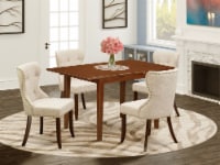 A table set of 4 Chairs, & a fantastic 12   wooden table in Mahogany