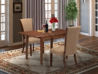 A dinette set of 2 indoor Chairs using Light Sable, & a fantastic 12  Table