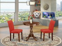 ESAB3-MAH-72 - 3-Pc Dining Set - 2 Dining Padded Chairs & 1 Table (Mahogany)