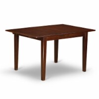 East West Furniture Norfolk 5-piece Wood Dining Set in Mahogany/Light Sable