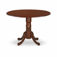 East West Furniture Dublin 5-piece Wood Table and Dining Chair Set in Mahogany