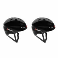 Razor V17 Childrens Outdoor Bike/Scooter/Skateboard Helmet, Gloss Black (2 Pack)