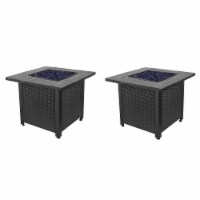 Endless Summer 30  Push Button All Weather Outdoor Patio Gas Fire Pit (2 Pack)