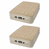 Serta Raised Queen Air Bed Mattress with Built-In neverFLAT AC Air Pump (2 Pack)