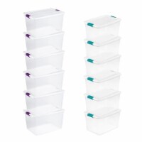 Sterilite 64 Qt Clear Storage Tote, 6 Pack, and 66 Qt Clear Storage Tote, 6  Pack, 1 Piece - Harris Teeter