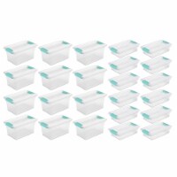 Sterilite Medium Clip Storage Tote, 12 Pack, & Small Clip Storage Tote, 12 Pack